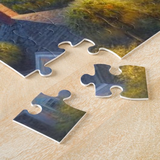 Puzzle Vie de plage avec phare (Côté)