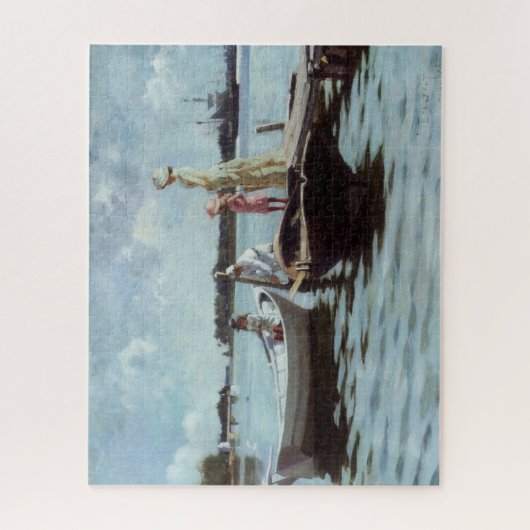 Puzzle Vie d'été dans les Islelets (par Albert Edelfeue) (Vertical)