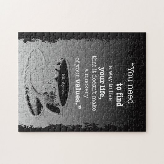 Puzzle Vie et valeurs, Existentialisme illustré citation (Horizontal)