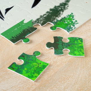 Puzzle Vie forestière printanière avec oiseaux et écureui