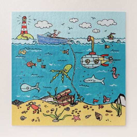 Puzzle Vie marine Sous La Mer (Vertical)