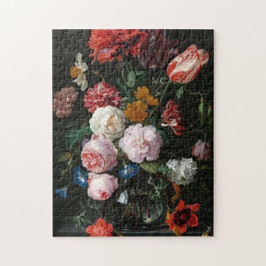 Puzzle Vie morte avec fleurs | Jan Davidsz de Heem (Vertical)