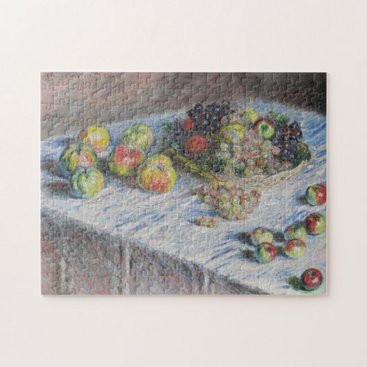 Puzzle Vie morte avec pommes et raisins Monet Art (Horizontal)