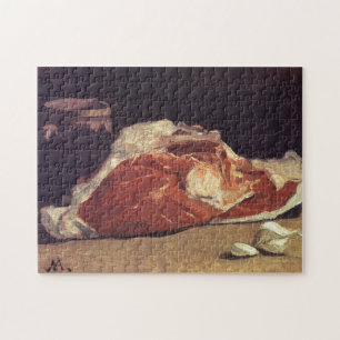 Puzzle Vie morte avec Viande Monet Art