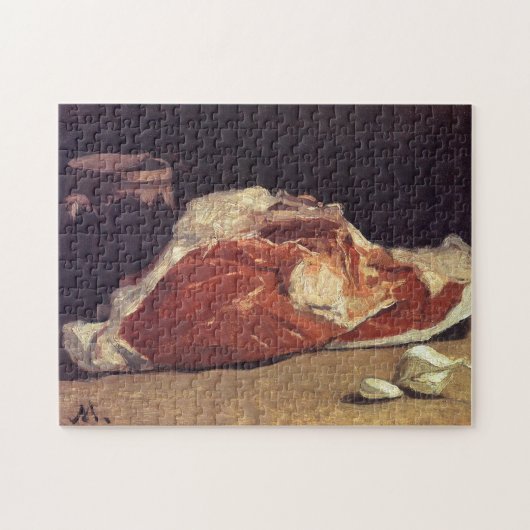 Puzzle Vie morte avec Viande Monet Art (Horizontal)
