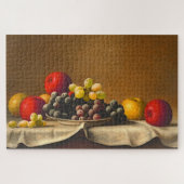 Puzzle Vie morte, pommes, raisins, fruits (Horizontal)