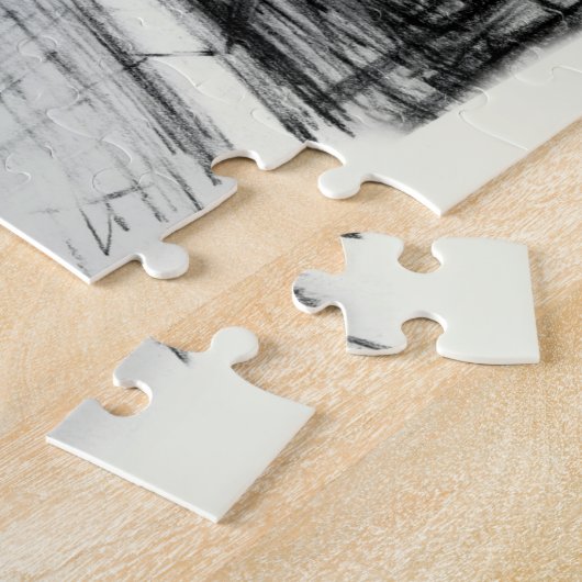 Puzzle Vieille fontaine dans le parc avec garçon sculpté (Côté)