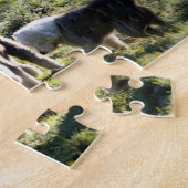 Puzzle Vieille forêt anglaise de conte de fées de chien (Côté)
