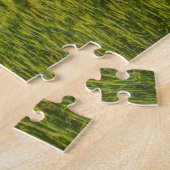Puzzle Vieille grange dans un champ de blé de printemps (Côté)