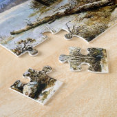 Puzzle Vieille scène de neige (Côté)