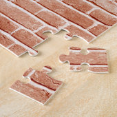 Puzzle Vieille texture murale en brique rouge. (Côté)