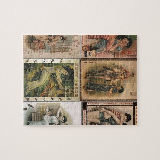 Puzzle Vieilles femmes d'affiche de Changhaï (Horizontal)