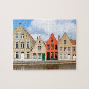 Puzzle Vieilles maisons en Bruges, Belgique