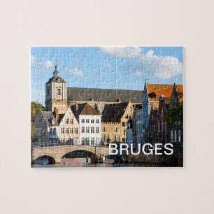 Puzzle Vieilles maisons en Bruges, Belgique