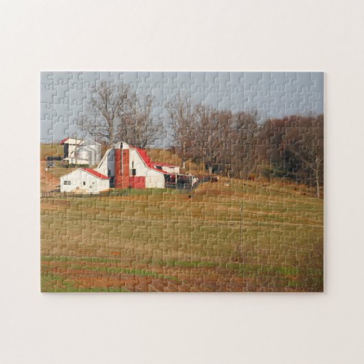 Puzzle Vielles Granges du Tennessee. (Horizontal)