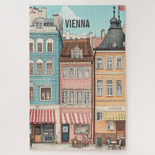 Puzzle Vienna Austria Travel (Vertical)