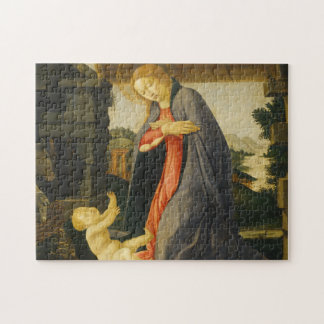 Puzzle Vierge Adorant Enfant Sandro Botticelli peinture