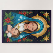 Puzzle Vierge catholique chrétienne Marie Noël (Horizontal)