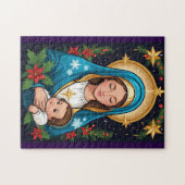Puzzle Vierge catholique chrétienne Marie Noël (Horizontal)