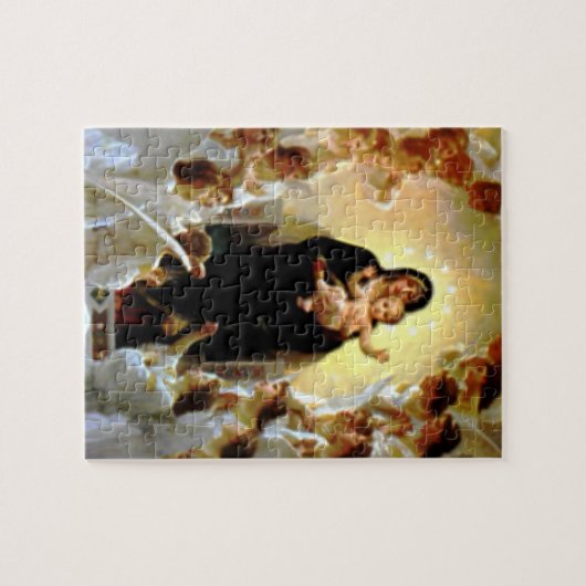 Puzzle Vierge Marie béni et enfant Jésus de nourrisson (Horizontal)