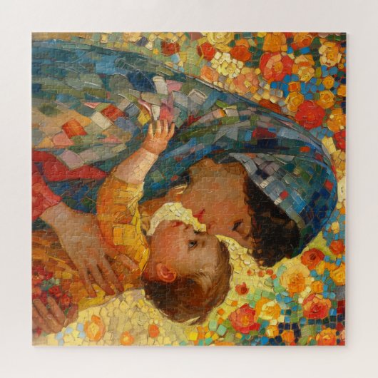 Puzzle Vierge Marie et Bébé Jésus Impressionnisme (Horizontal)