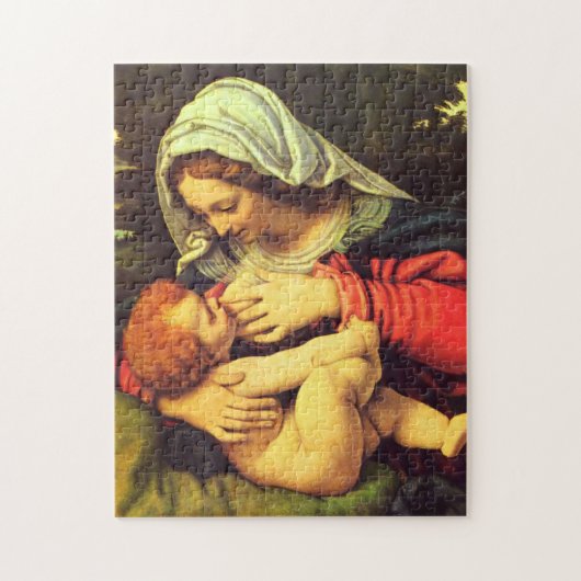 Puzzle Vierge Marie et enfant par Andrea Solario (Vertical)
