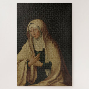 Puzzle Vierge Marie voilée (par Lucas van Leyden)