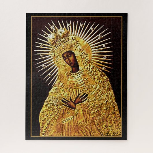 Puzzle Vierge noire en prière ... art (Vertical)