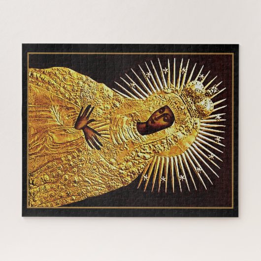 Puzzle Vierge noire en prière ... art (Horizontal)