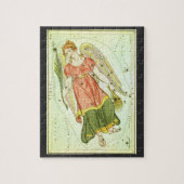 Puzzle Vierge vintage, Vierge, Signes antiques du Zodiac (Vertical)