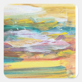 Puzzle Vierkante Sticker