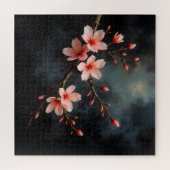 Puzzle Vietnamese Peach Blossom Art (Horizontal)