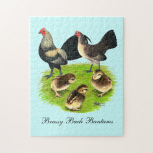 Puzzle Vieux anglais Bantam Brassy Back Family