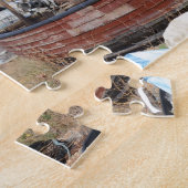 Puzzle Vieux Bateau De Pêche Sur La Plage (Côté)