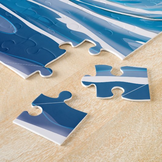 Puzzle Vieux bateau tombant dans un bain à remous (Côté)