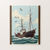 Puzzle Vieux bateau Vintage (Vertical)
