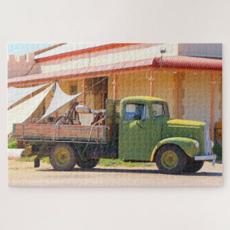 Puzzle Vieux camion et moto, Olary, Australie du Sud