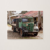 Puzzle Vieux camion vert (Horizontal)