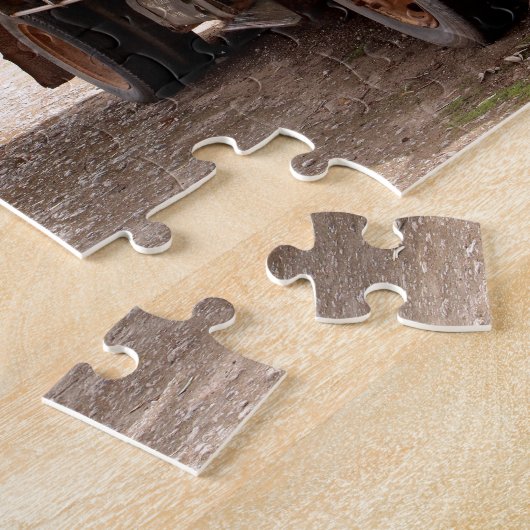 Puzzle Vieux camion vert (Côté)