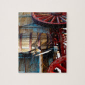 Puzzle Vieux Chariot en Bois (Vertical)
