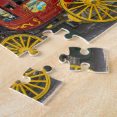 Puzzle Vieux coche Texas (Côté)