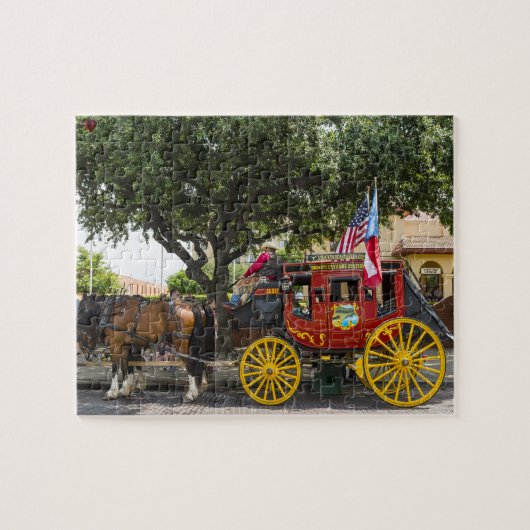 Puzzle Vieux coche Texas (Horizontal)