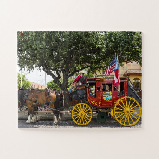 Puzzle Vieux coche Texas (Horizontal)