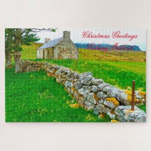 Puzzle Vieux cottage irlandais Galway Irlande.