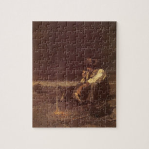 Puzzle Vieux cow-boys de l'Ouest américain, Berger des pl