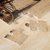 Puzzle Vieux Cowboy Wagon Arizona. (Côté)