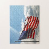 Puzzle Vieux Gloire ou les étoiles et rayures drapeau amé (Vertical)