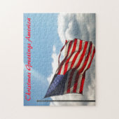 Puzzle Vieux Gloire ou les étoiles et rayures drapeau amé (Vertical)