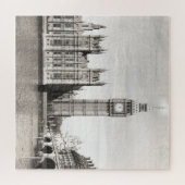 Puzzle Vieux Londres, noir et blanc. (Horizontal)