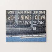 Puzzle vieux panneau d'entreprise peint (Horizontal)